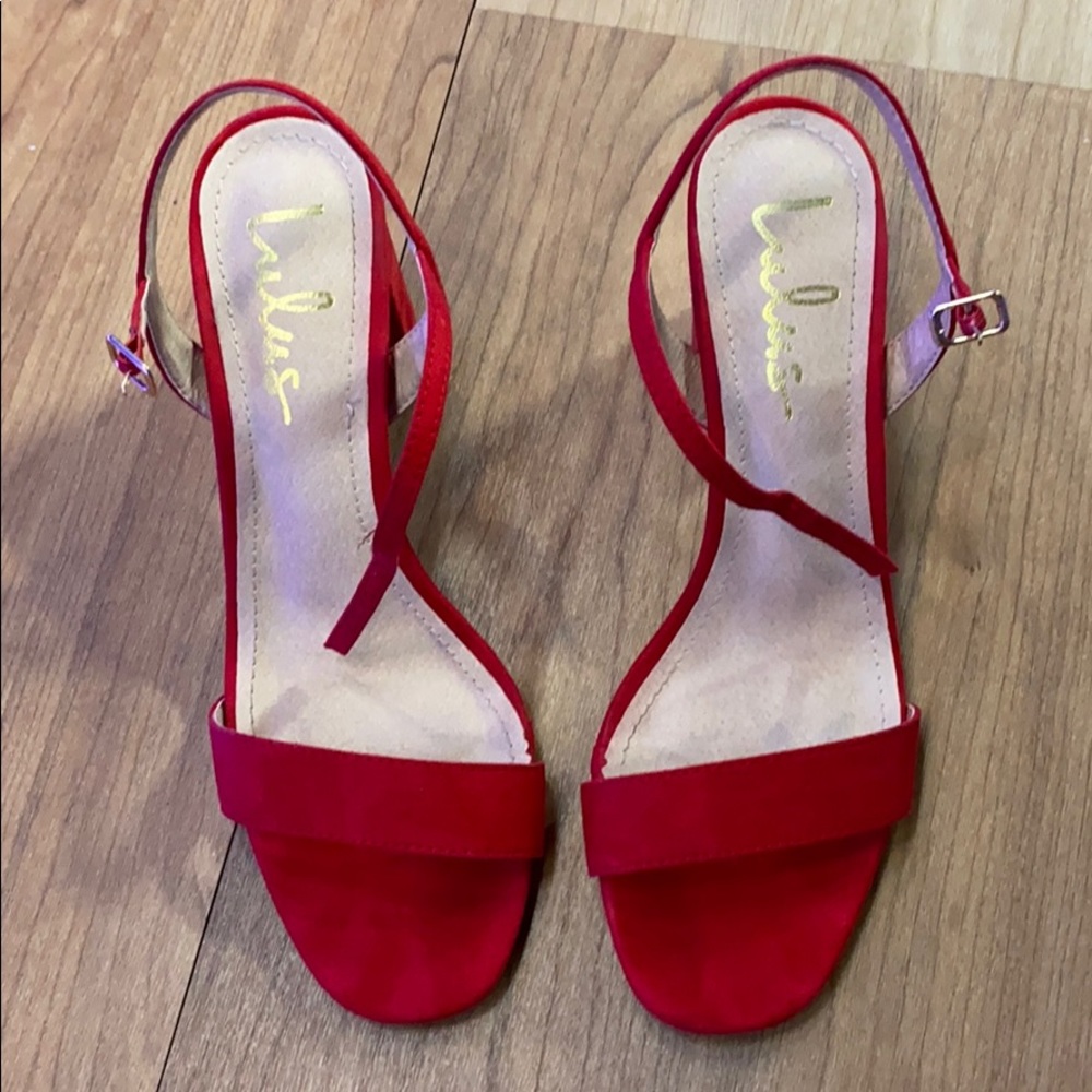 Like New Lulus Suede High Heel Sandal